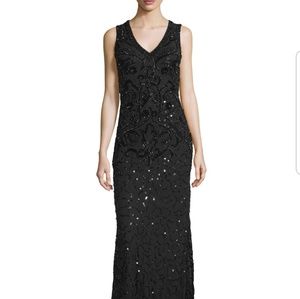 SALE 🖤 Marina Beaded Column Gown | Neiman Marcus